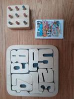 3 spellen: boter- kaas-eieren, kwartet en cijferpuzzel, €5,-, Ophalen of Verzenden, Zo goed als nieuw