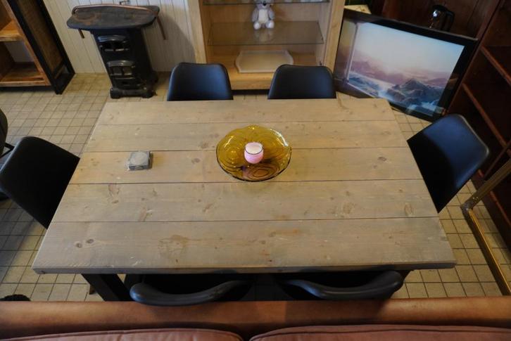 Eetkamer tafel inclusief stoelen, Huis en Inrichting, Tafels | Eettafels, Gebruikt, 50 tot 100 cm, 200 cm of meer, Rechthoekig