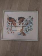 schilderij geborduurd, 50 tot 75 cm, Ophalen of Verzenden, Zo goed als nieuw, Schilderij