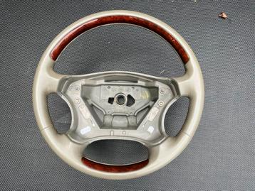 Leder stuur met wortelnoten hout Mercedes C W203  CLK C209 beschikbaar voor biedingen