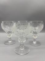 Val Saint Lambert Vasvig Wijnglazen 4 stuks, Ophalen of Verzenden