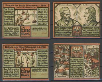 Siegburg 2x 1 Mark 1921 Duits Noodgeld Biljet c-122 jdu  Voo beschikbaar voor biedingen