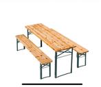 Biertafel met 2 banken - snel ophalen uiterlijk wo 7 jan 26, Ophalen, Gebruikt, Hout