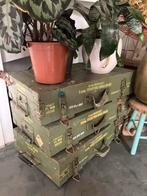 Vintage Munitiekisten Set, Ophalen of Verzenden