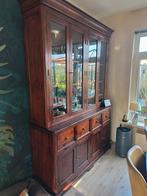 Vitrine kast, Teakhout, Zo goed als nieuw, 150 tot 200 cm, 25 tot 50 cm