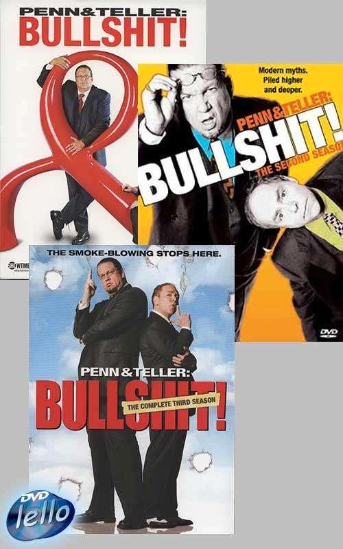 Penn & Teller: Bullshit! Seizoen 1, 2 & 3 (2005) US, nietNLO, Cd's en Dvd's, Dvd's | Tv en Series, Nieuw in verpakking, Non-fictie
