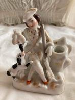 Antieke Porseleinen Beeldjes - Jacht & Muzikant, Antiek en Kunst, Kunst | Beelden en Houtsnijwerken, Ophalen of Verzenden