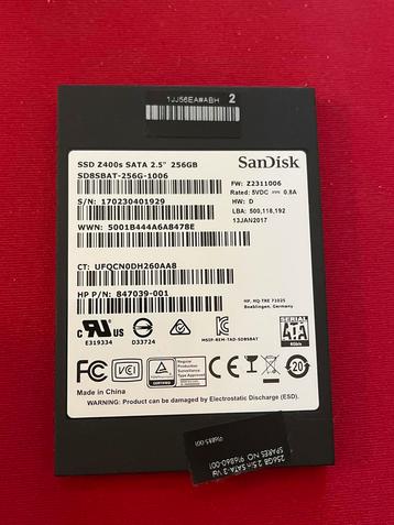 SanDisk Z400s 256GB SSD - SATA 2.5" beschikbaar voor biedingen