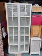 vitrine/boekenkast,wit,glazen deurtjes, in zeer goede staat, Ophalen, Met deur(en), 50 tot 100 cm, Modern
