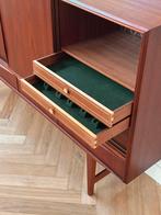 Vintage highboard E.W. Bach Deens design teak jaren 50/60, Ophalen, Gebruikt, 100 tot 150 cm, 150 tot 200 cm