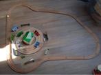 Treinbaan hout., Kinderen en Baby's, Speelgoed | Houten speelgoed, Ophalen, Zo goed als nieuw, Overige typen