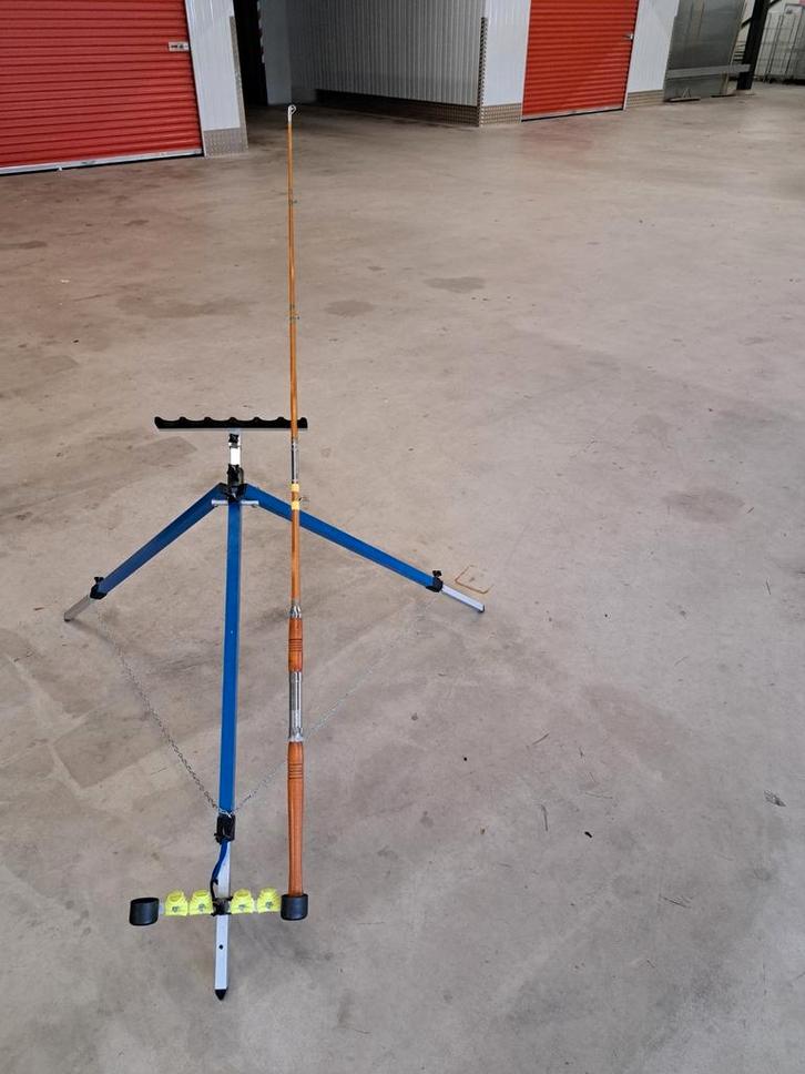 Splitcane boothengel 1,80 m, Watersport en Boten, Hengelsport | Zeevissen, Zo goed als nieuw, Werphengel, Ophalen of Verzenden