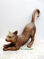 196* Bronzen kater (Boven €75 geen verzendkosten), Nieuw, Overige materialen, Ophalen of Verzenden, Dierenbeeld