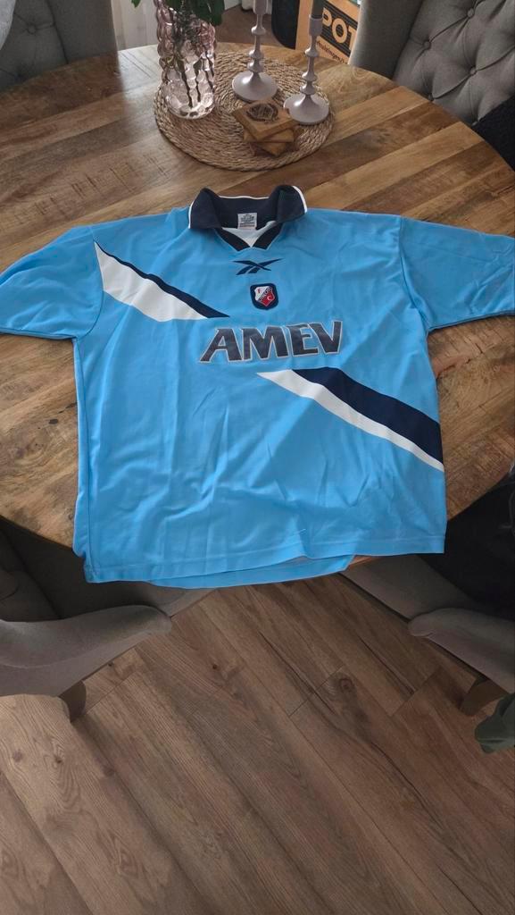 FC Utrecht Uitshirt 1999-2000 XL, Kleding | Heren, Sportkleding, Gedragen, Voetbal, Maat 56/58 (XL), Blauw, Ophalen of Verzenden