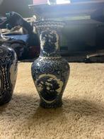 Antieke Delfts Blauwe Vazen Set, Huis en Inrichting, Woonaccessoires | Vazen, Ophalen, Gebruikt, Blauw, Aardewerk of Porselein