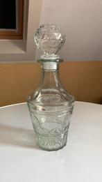 Karaf met bewerkte stolp glas, Ophalen of Verzenden
