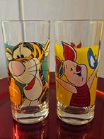 Disney Winnie the Pooh Tijgertje en Knorretje glazen, Verzamelen, Disney, Ophalen of Verzenden, Winnie de Poeh of vrienden, Gebruikt