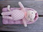 Jellycat knuffel. poesje in slaapzak, roze. Zeer mooie staat, Ophalen of Verzenden, Zo goed als nieuw, Konijn