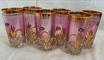 Antieke Glazen met Gouden Details Setje 6 stuks merk Cagiran, Ophalen of Verzenden