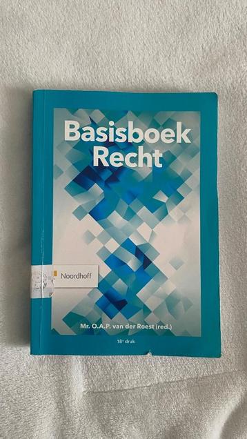 Basisboek Recht 18e druk beschikbaar voor biedingen