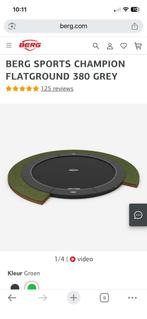 Berg flatground trampoline 380cm, Ophalen, Gebruikt