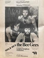 Paginagrote A3 advertentie BEE GEES tour, Ophalen of Verzenden