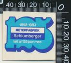 Sticker: Meterfabriek Schlumberger, Ophalen of Verzenden