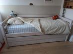 Flexa Bed 1 persoons + Lade (logeerbed) + Opberglades, Ophalen, Gebruikt, 70 tot 85 cm, Lattenbodem