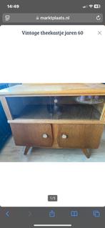 Vintage theekastje jaren 60, Antiek en Kunst, Ophalen