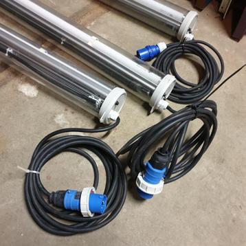 3X ZGAN TL VERLICHTING HUFTERPROOF VOCHTBESTENDIG beschikbaar voor biedingen