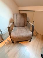 Fauteuil suède taupe kleur Pronto wonen, Ophalen, Gebruikt, 75 tot 100 cm, Stof