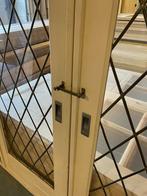 Set schuif / en-suite deuren met glas in lood 203x166cm., Antiek en Kunst, Ophalen