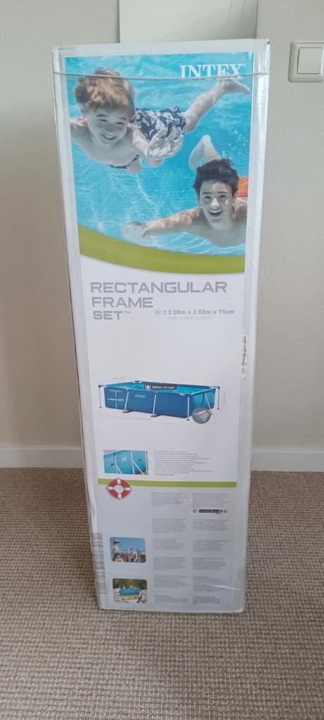Zwembad Intex 2x3 meter met pomp en solarbol, Tuin en Terras, Zwembaden, Zo goed als nieuw, Minder dan 80 cm, 200 tot 400 cm, Rechthoekig