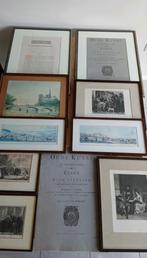 Unieke verzameling etsen-gravures-prenten etc, Antiek en Kunst, Kunst | Etsen en Gravures, Ophalen of Verzenden