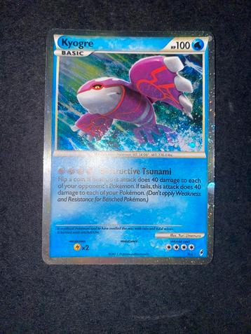 Pokemon Kyogre SL6 Call of Legends beschikbaar voor biedingen