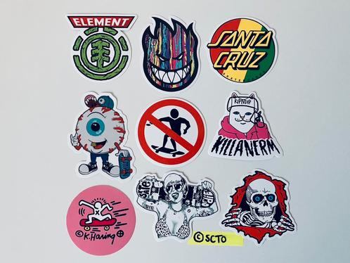 Stickers laptop Element Spitfire Santa Cruz Powell Peralta, Hobby en Vrije tijd, Stickers en Plaatjes, Nieuw, Meerdere stickers