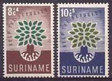 Suriname NVPH nr 345/6 ongebruikt Vluchtelingen 1960 beschikbaar voor biedingen