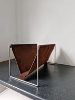 Vintage lectuurbak Panton stijl lederen suede chroom, Ophalen of Verzenden, Zo goed als nieuw