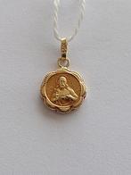 Vintage 14 krt gouden scapuliertje , hangertje, EU, Gebruikt, Overige voorstellingen, EU