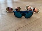 Kinder (ski) zonnebril met koordje blauw/zwart, Overige merken, Gebruikt, Overige typen, Ophalen of Verzenden