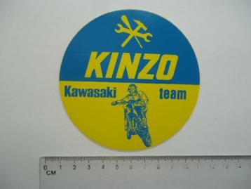 sticker oud Motorcross KINZO Kawasaki team cross motorsport beschikbaar voor biedingen