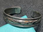 VINTAGE ETNISCHE BEWERKTE KLEM ARMBAND, Verzenden, Armband