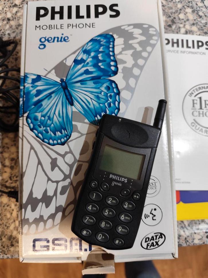 Vintage Philips Genie Telefoon - 1998, Telecommunicatie, Mobiele telefoons | Overige merken, Gebruikt, Zonder abonnement, Zonder simlock