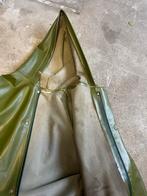Groene pvc Regenjas - Vintage Stijl, Ophalen of Verzenden, Gedragen