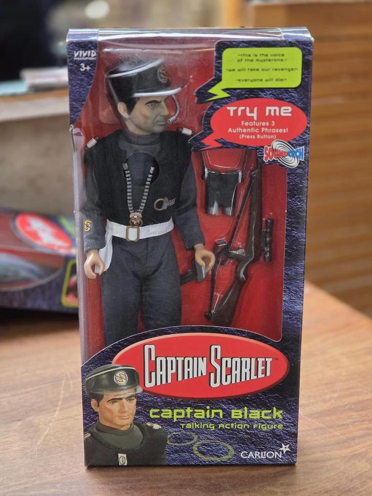 Captain Scarlet talking action figure Carlton vintage, Verzamelen, Poppetjes en Figuurtjes, Nieuw, Ophalen of Verzenden