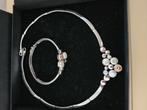 Setje armbandje en ketting, Ophalen of Verzenden, Zo goed als nieuw, Zilver, Zilver