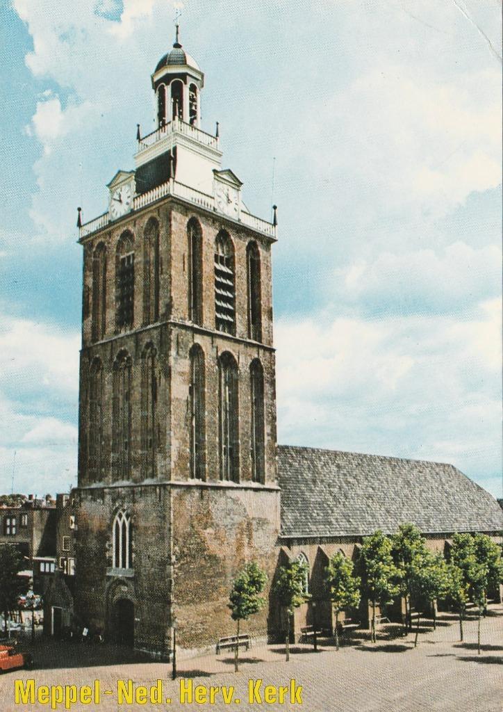 MEPPEL Ned. Herv. Kerk, Verzamelen, Ansichtkaarten | Nederland, Gelopen, Drenthe, 1960 tot 1980, Verzenden