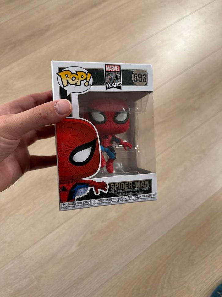 Funko Pop! Spider-Man #593, Verzamelen, Poppetjes en Figuurtjes, Zo goed als nieuw, Ophalen of Verzenden