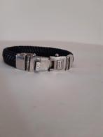 Buddha to Buddha Armband Leer/Zilver, Ophalen of Verzenden