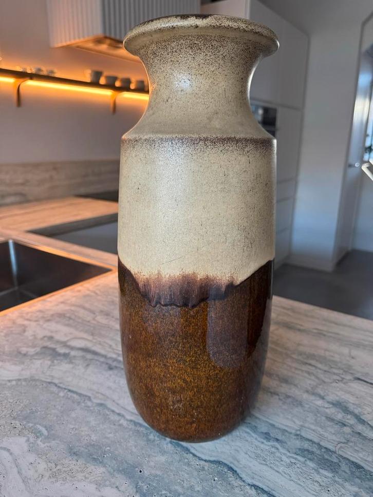 Vintage Duitse vaas, Huis en Inrichting, Woonaccessoires | Vazen, Gebruikt, Overige kleuren, Minder dan 50 cm, Aardewerk of Porselein